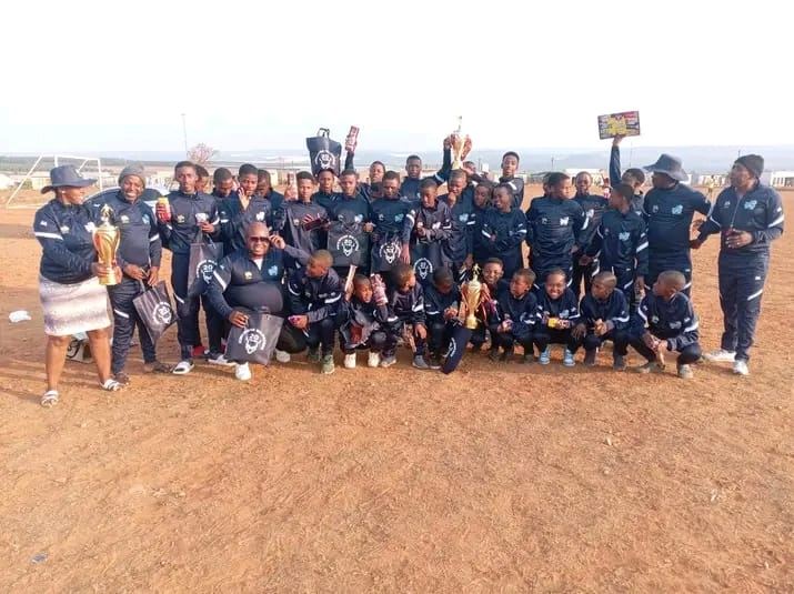 Our Junior All Stars team celebrating a tournament win